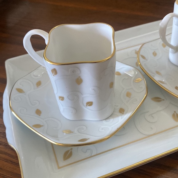 New - Richard Ginori Espresso Set with Tray - Picture 3 of 6